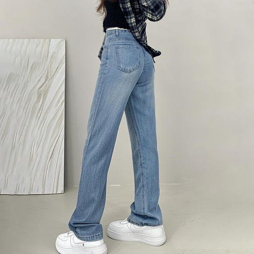 100%‍天丝莱赛尔牛仔裤👍3种裤长⚠热卖万单爆品！⁩品质极好！⁨舒服到飞起❗EP同款天丝直筒裤！⁢ 商品图2