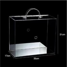 亚克力正方盒--手提长方盒-帆船摆件