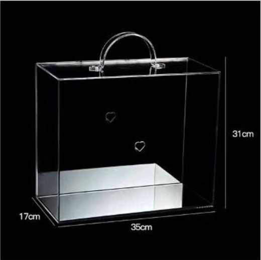 亚克力正方盒--手提长方盒-帆船摆件 商品图0