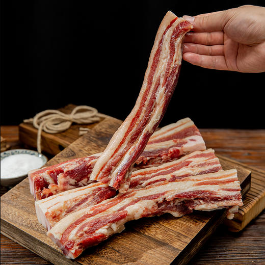 金字水晶风肉260g五花腊肉低温风干咸肉特色腊味咸甜味咸腊肉 商品图6