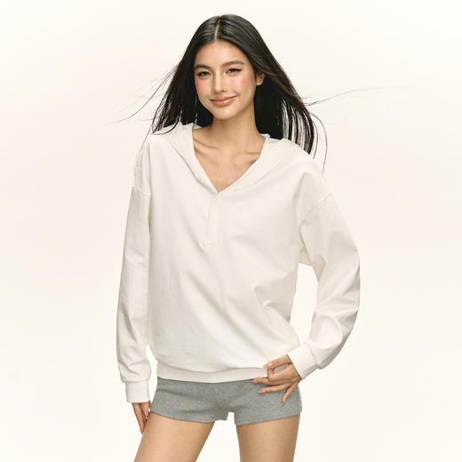 Ariseism 美式复古长袖T恤女春季新款宽松上衣 商品图2