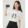 IEF/爱依服2025上衣夏季 韩版休闲通勤气质小众猫咪印花T恤B0268-X- 商品缩略图4
