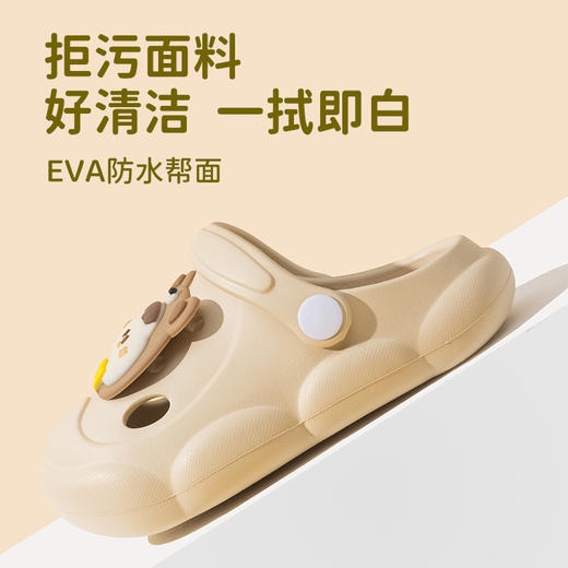 【厚实鞋底，软软气垫感~】儿童包头凉拖鞋夏季新款 外穿软底洞洞鞋 小孩浴室洗澡防滑沙滩拖鞋-QQ 商品图3