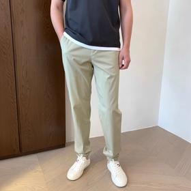 家属福利！2025定织定染莱赛尔天丝清凉爽滑微锥形束脚休闲裤男款！