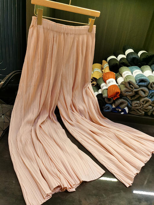 TZW-高级感三宅宽松垂感褶皱阔腿裤 商品图6