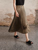 原单版本三宅A字大裙摆纯色百褶裙060404 商品缩略图0