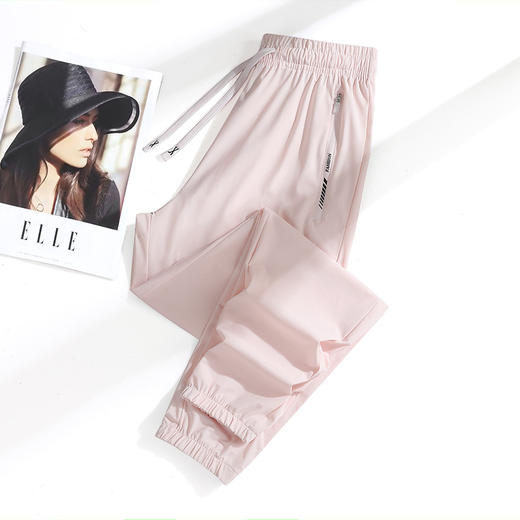 红览 夏季新款冰丝裤速干透气男女同款弹力柔软抗皱降温情侣防晒裤5ZF-2221 商品图6