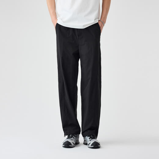 红览 男装小弯刀裤子男夏季新款松紧腰抽绳男士休闲裤5ZF-91222 商品图5