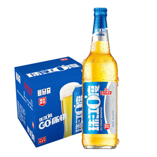 珠江啤酒 9.8°P珠江零度精品啤酒 600ml*1瓶/6瓶/12瓶 商品图4