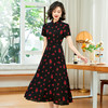 「自」全新升级【铂金会员257/天猫339/差价82】(13316)洛诗琳复古印花连衣裙2025夏季新款国风改良收腰显瘦裙子 商品缩略图2