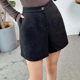 「K」洛诗琳43320轻奢小香风短裤2025新款高腰显瘦A字短裤女53027