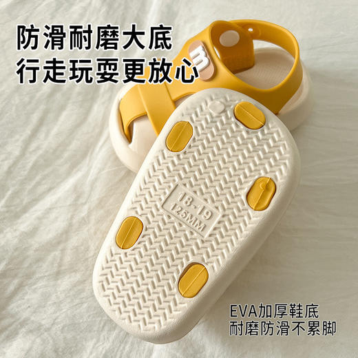 【不仅好看，更要舒适与安全！】儿童凉鞋沙滩夏季新款 包头厚底洞洞鞋 男孩外穿防滑 女宝宝罗马鞋-QQ 商品图3