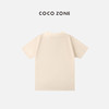COCO ZONE 女士圆领纯色休闲印花字母时尚短袖T恤 23C18265 商品缩略图1