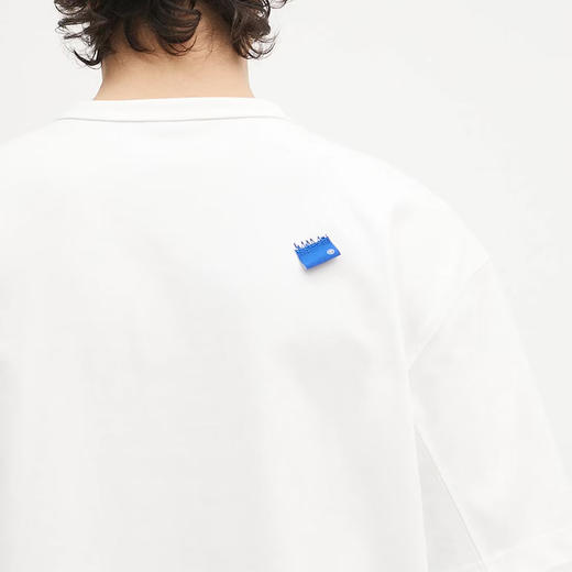 ADER ERROR 2025春夏新品 男士简约徽标字母印花宽松短袖T恤父亲节礼物 白色 BN42FYTS0104OW 商品图5
