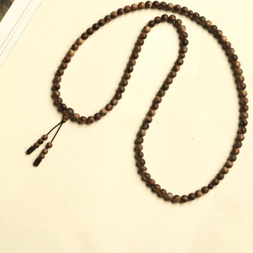 【青山特惠】0.6x108颗 野生老料文莱沉香手串手链14.39g c4509 商品图4