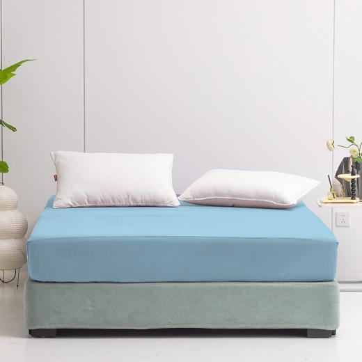 多喜爱 元气colour舒适床笠 妍紫/松石绿/樱花粉/浅绿/海洋蓝/豆沙粉/喵芙 A类标准 28cm高围布 床笠单件床罩全包席梦思床垫套保护罩 商品图5