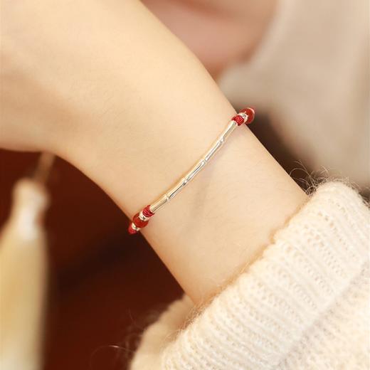 Winy925银节节高升竹节手链配证书送女友闺蜜节日礼物 商品图4