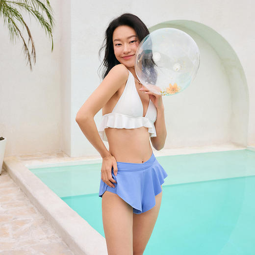 sisia泳衣女高级感2025新款显瘦性感纯欲绝美分体泳衣温泉比基尼SWB24-12A 商品图2