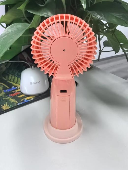 新款简约可拆卸锂电池手持小风扇三档调速 商品图9