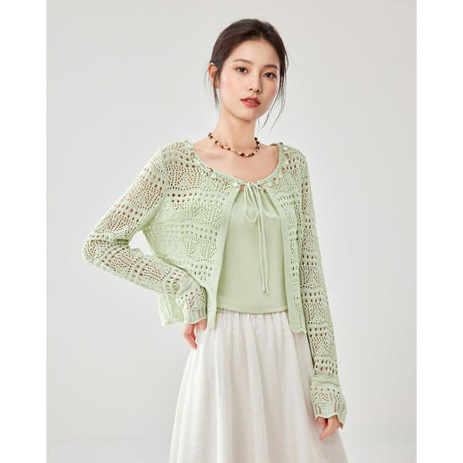 IEF/爱依服2025春夏 法式温柔小女人气质通勤百搭两件套上衣B42492- 商品图3