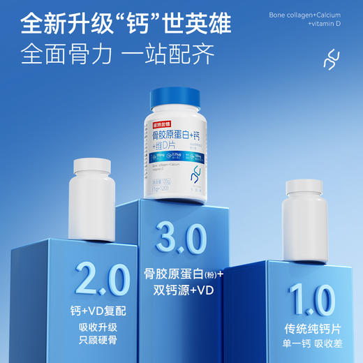 严选 | 诺特兰德骨胶原蛋白+钙+维D片 120粒/瓶 全面骨力一站配齐 商品图4