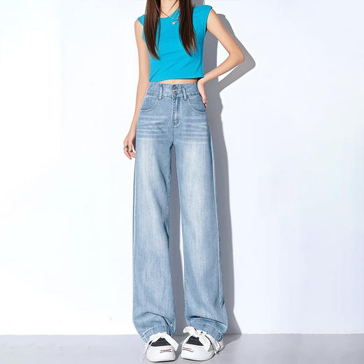 100%‍天丝莱赛尔牛仔裤👍3种裤长⚠热卖万单爆品！⁩品质极好！⁨舒服到飞起❗EP同款天丝直筒裤！⁢ 商品图5