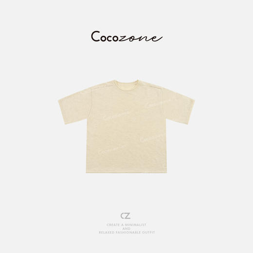 COCO ZONE 刘一一 圆领杏色简约显瘦罗纹收边女毛针织衫ACD1A0160 商品图0