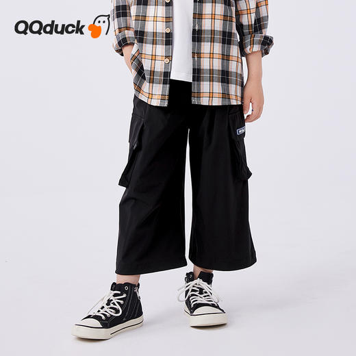 【120-165】【可可鸭】男童帅气百搭工装裤九分裤 商品图0