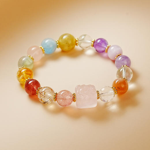 Winy新品多宝多福水晶手链配证书送女友闺蜜节日礼物 商品图1