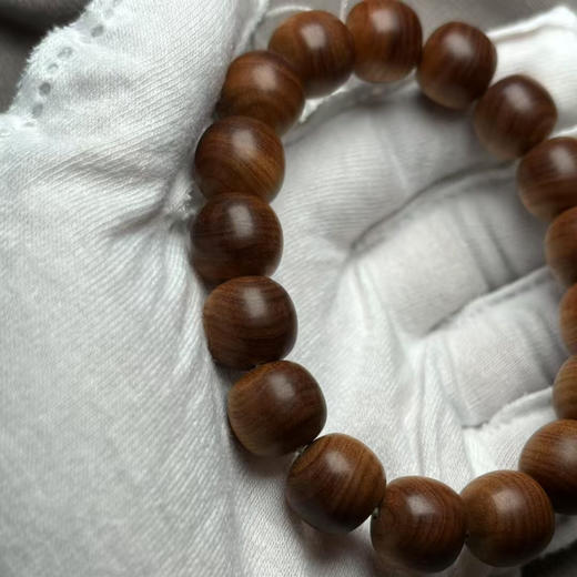 【青山特惠】12*13*17颗沉水级黑肉印度迈索尔正区老山檀手串 l6 商品图8