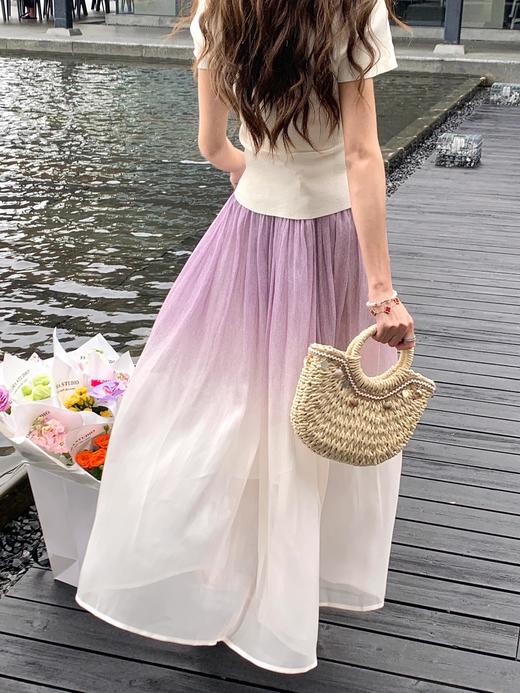 张心子【纯欲天花板】小性感挂脖立体花气质显瘦针织上衣 U2505071 商品图2