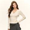 Ariseism 美式复古针织衫女2025春季新款内搭打底修身上衣 商品缩略图1