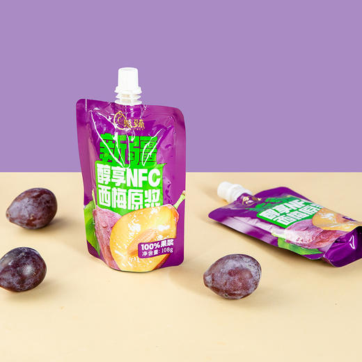 【全国包邮】新疆西梅原浆（108g*12袋*1盒） 商品图1