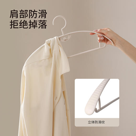 FaSoLa衣架家用挂衣宽肩无痕晾衣服架子防肩角不起鼓包防滑衣撑 商品图3