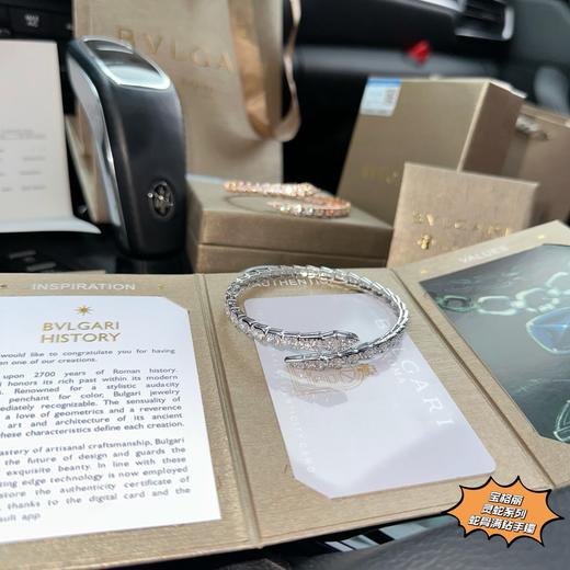 D060466Serpenti Viper系列灵蛇系列几何链节蛇骨满钻手镯 商品图4