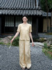 盛唐婧| 新中式真丝炒色直筒裤-黄色 商品缩略图4