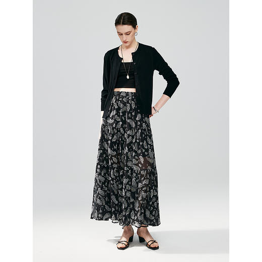 棉仓363617024-初棉佩兹利腰果纹花版半裙 商品图3