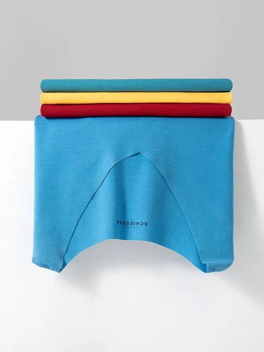 SCHIESSER/舒雅铂雅男士高端海岛棉V领短袖上衣(随型裁)95/0354M 商品图3