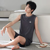 雀说 男士睡衣夏季莫代尔薄款无袖背心家居服 商品缩略图1