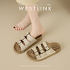 西遇勃肯凉拖鞋女夏外穿新款海边复古凉鞋厚底一字带软木拖鞋V0156588 商品缩略图2