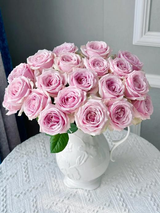 国产单头玫瑰粉红雪山玫瑰10支 商品图6