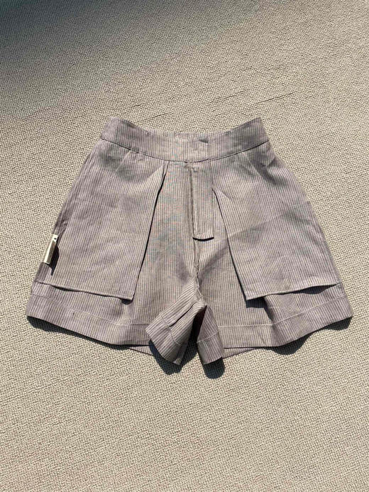 64-12 若不是超预期好穿都算我输 圆正小众 亚麻短裤 我穿12码 商品图6