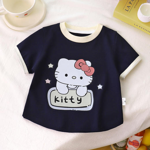 【爆单王💰39.9/3件】80-160码🌈儿童夏季新款卡通印花短袖T恤男女童洋气可爱上衣聚 商品图9
