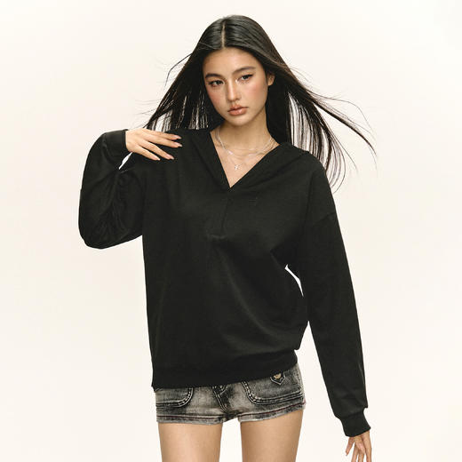 Ariseism 美式复古长袖T恤女春季新款宽松上衣 商品图1