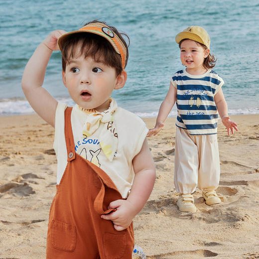 【植物肌】迷你巴拉男童背心宝宝亲肤透气不闷汗凉感抑菌内搭 商品图2