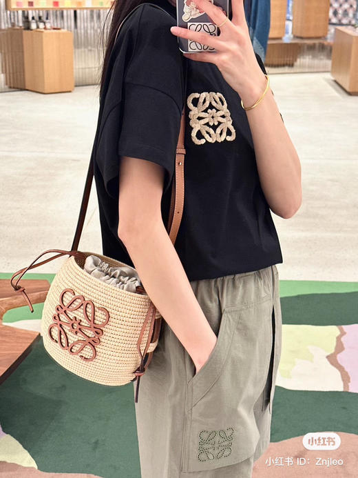 64-11 618极限特惠 独家圆正 lew 6070 女款毛巾绣短袖T恤 我穿M宽松大气 商品图4