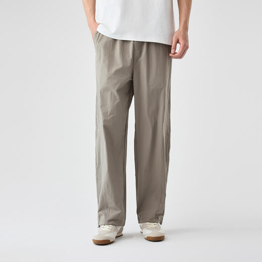 红览 男装小弯刀裤子男夏季新款松紧腰抽绳男士休闲裤5ZF-91222 商品图6