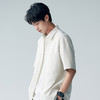 棉仓353804004-微宽松麻肌理翻领短袖衬衫 商品缩略图1