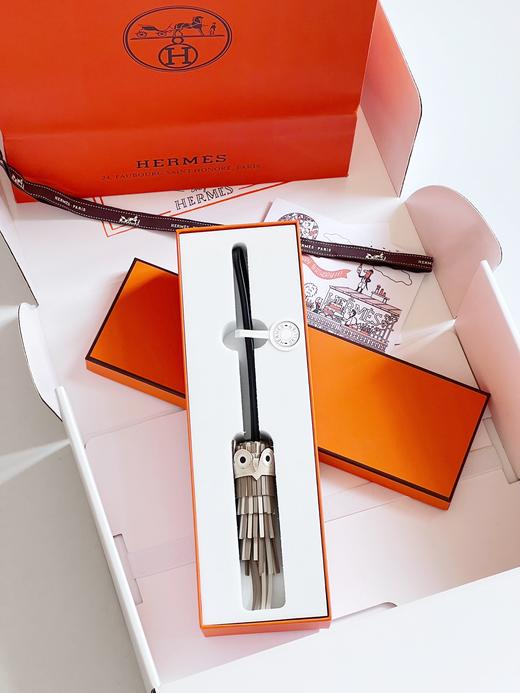 拼色 EP/SW/羊羔皮 猫头鹰流苏挂件（YT） 商品图7