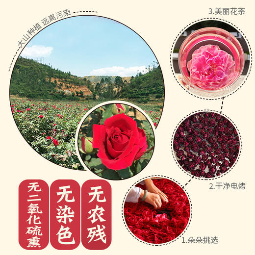 【野森林】铁罐 甄选玫瑰花冠 35g 商品图3